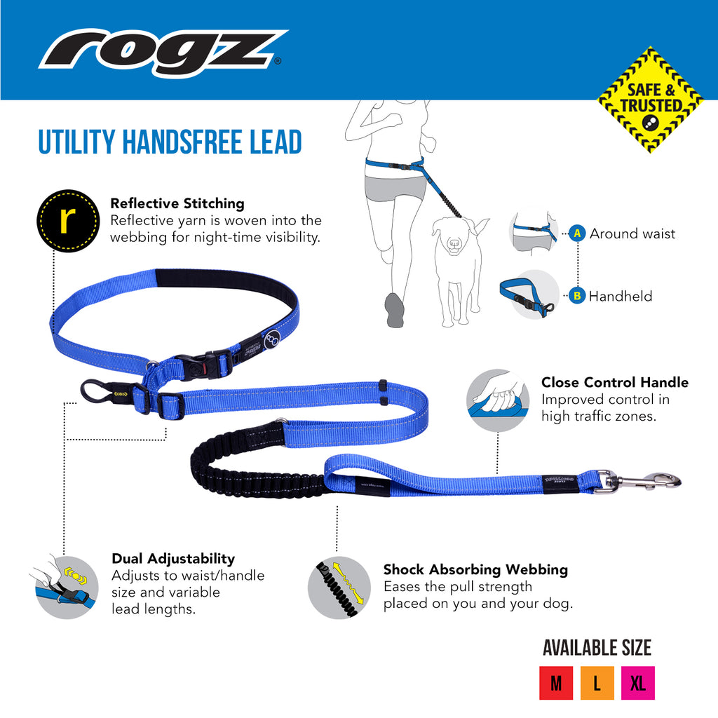 Rogz Utility Hands Free Dog Leash