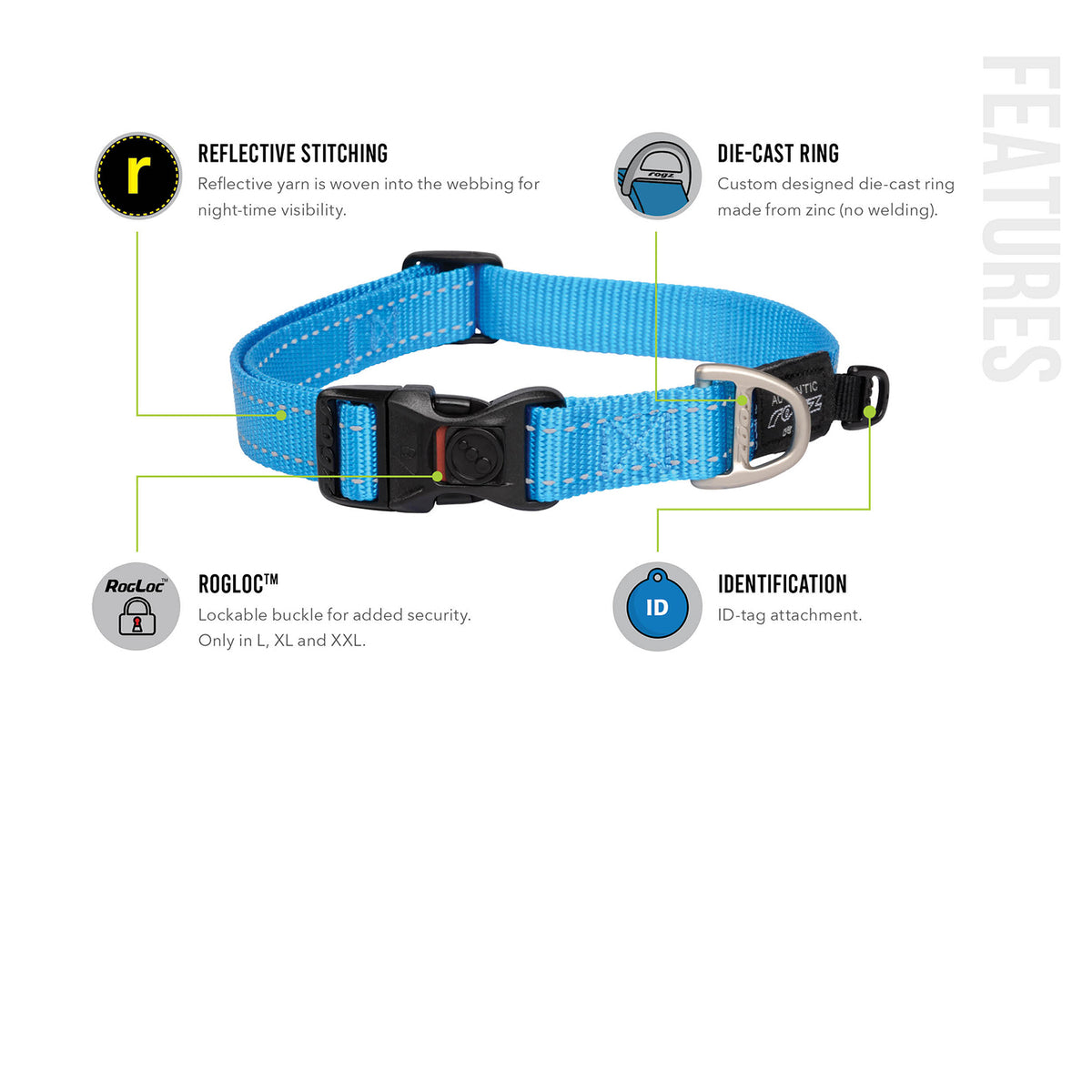 Rogz Classic Dog Collar