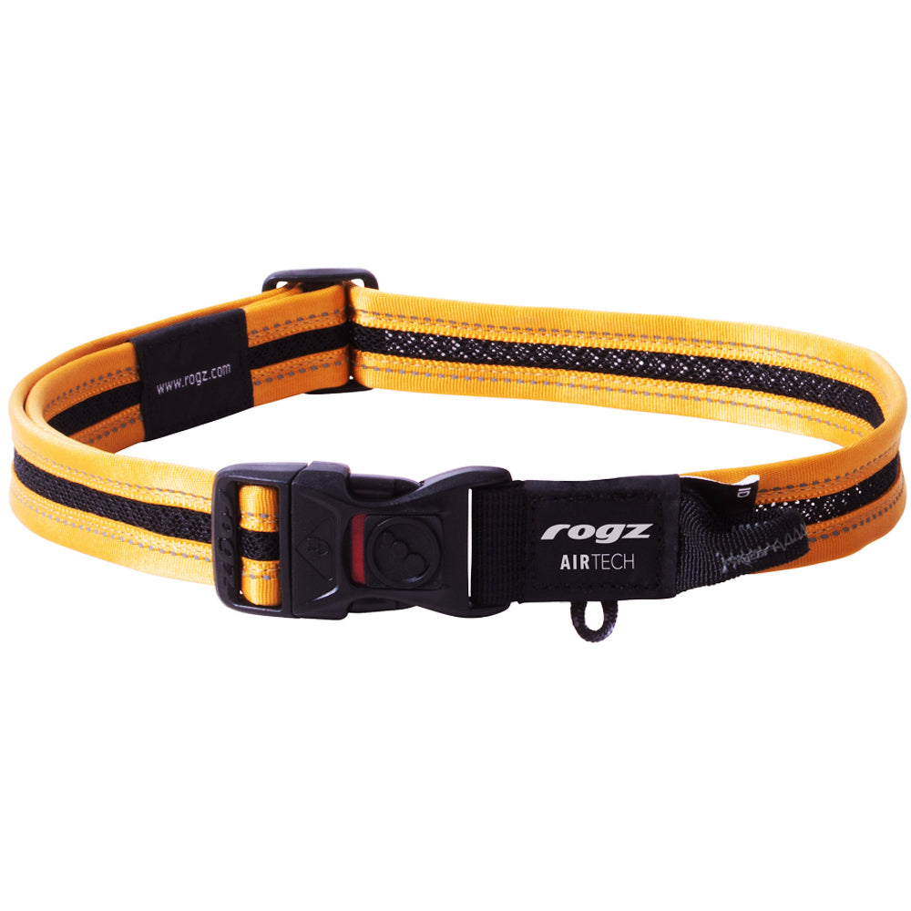 Rogz AirTech Classic Dog Collar X-Large- Burnt Ochre