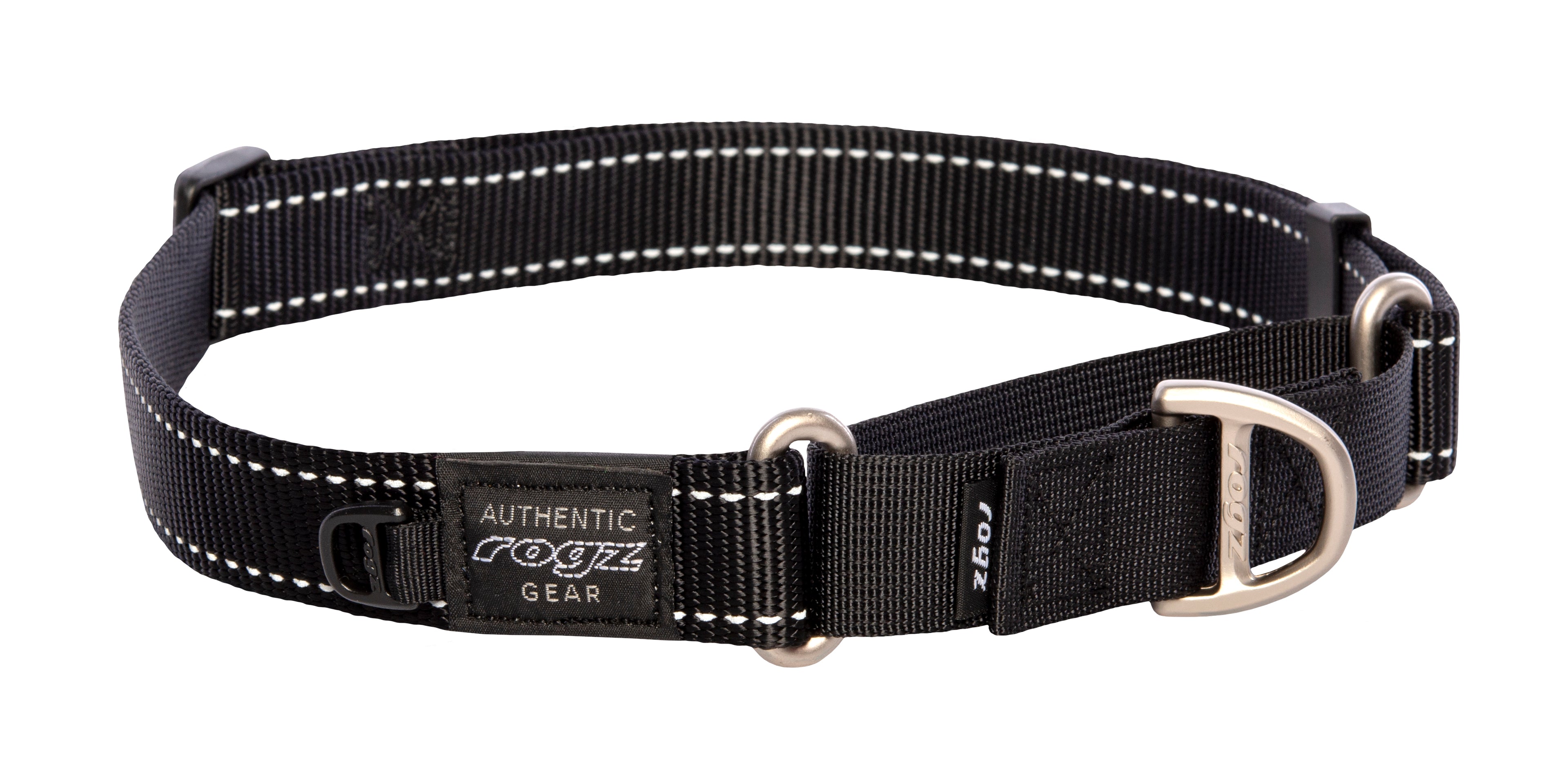 Rogz Control Martingale Web Collar X-Large- Black