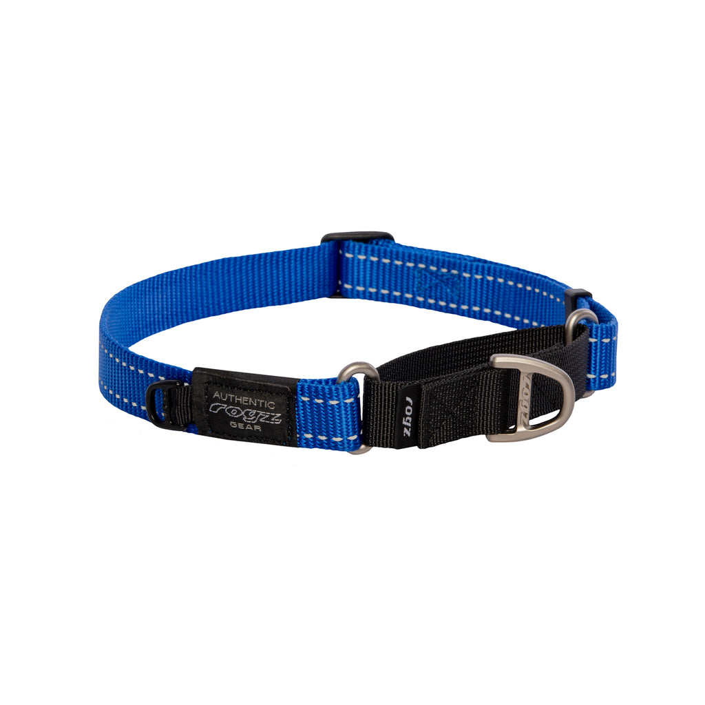 Rogz Control Martingale Web Collar Large- Blue