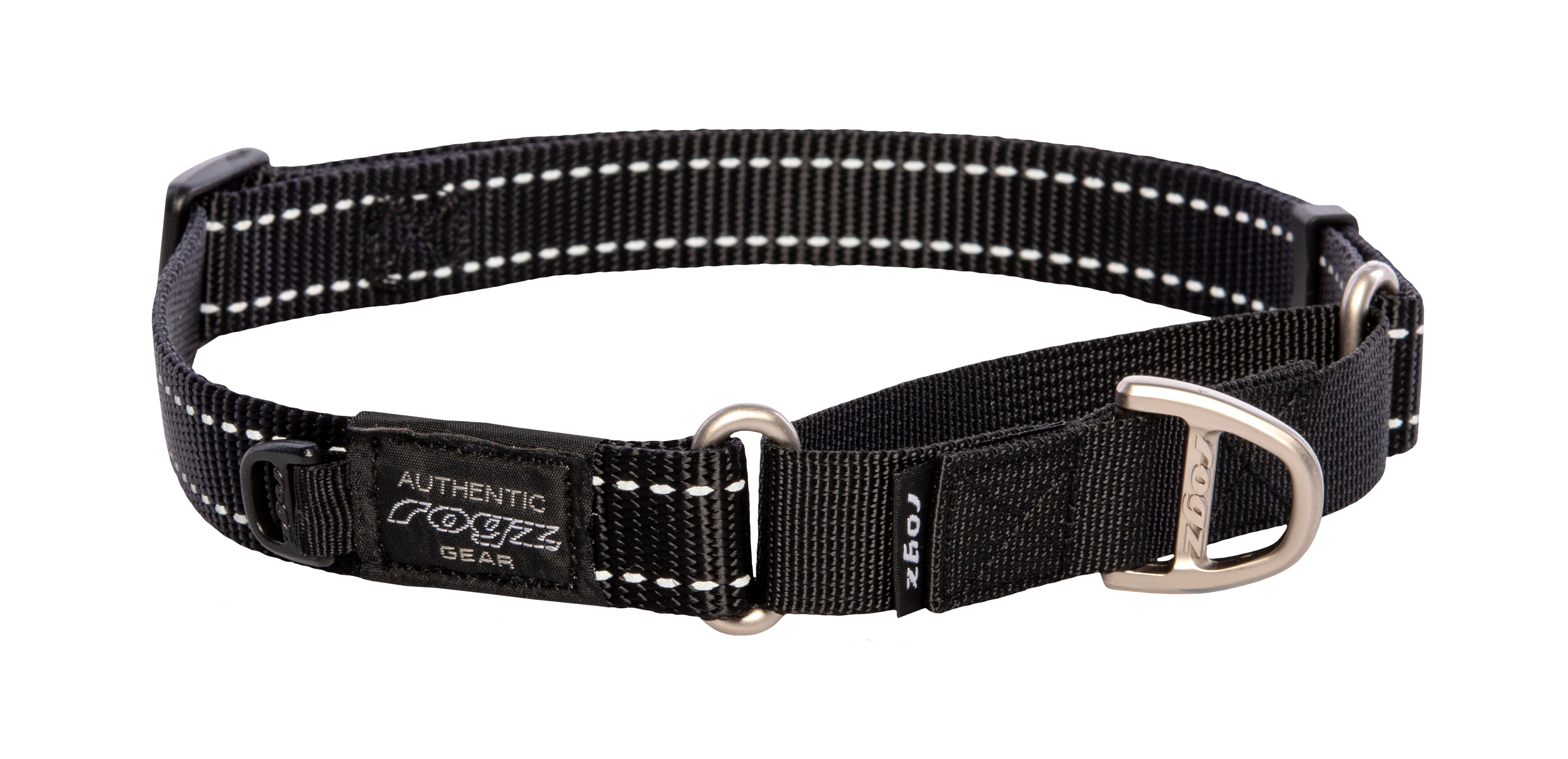 Rogz Control Martingale Web Collar Large- Black