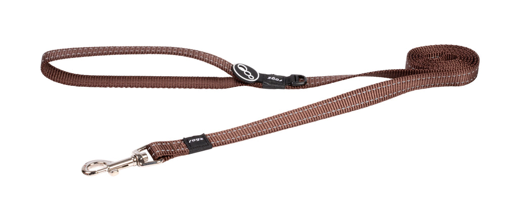 Classic Dog Leash Medium- Chocolate Brown Rogz