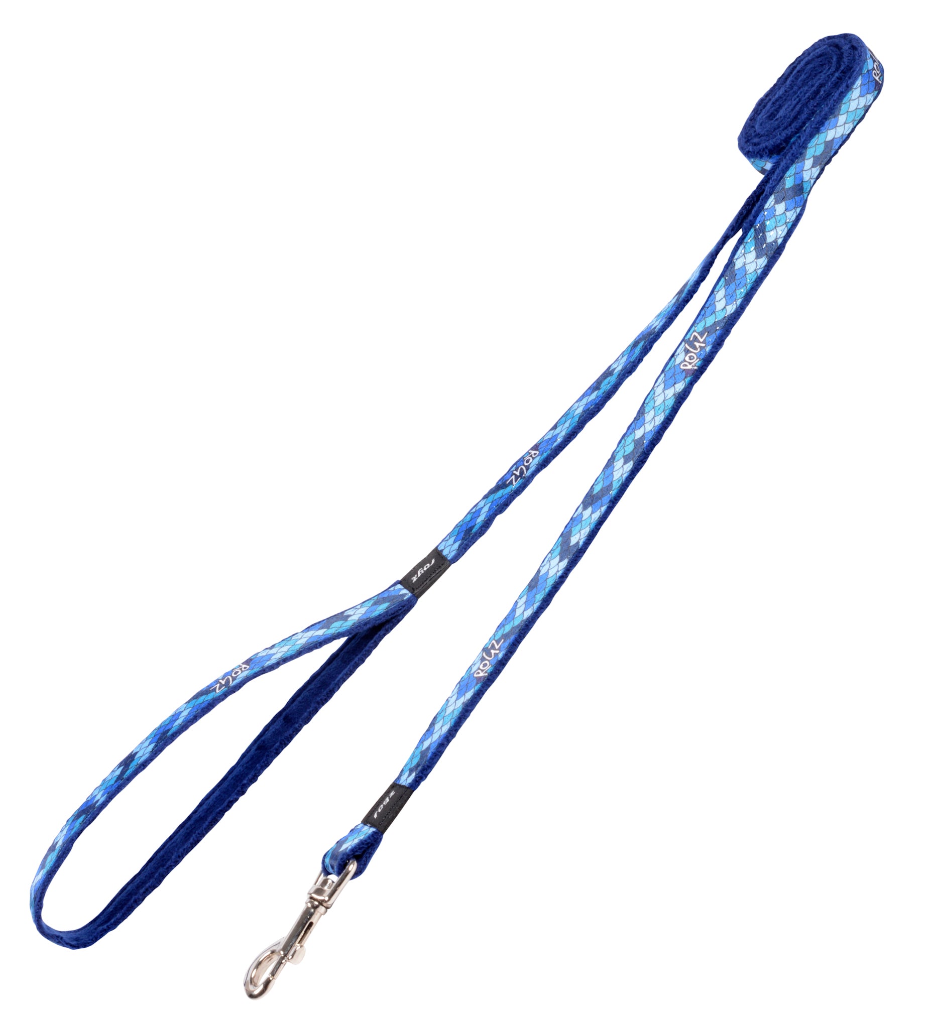 Small Dogs Safari Fashion Classic Leash Small- Amphibian Blue