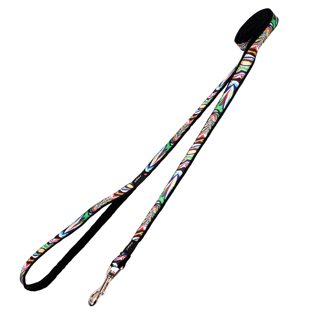 Small Dogs Safari Fashion Classic Leash Small- Wild Stripes Mixed