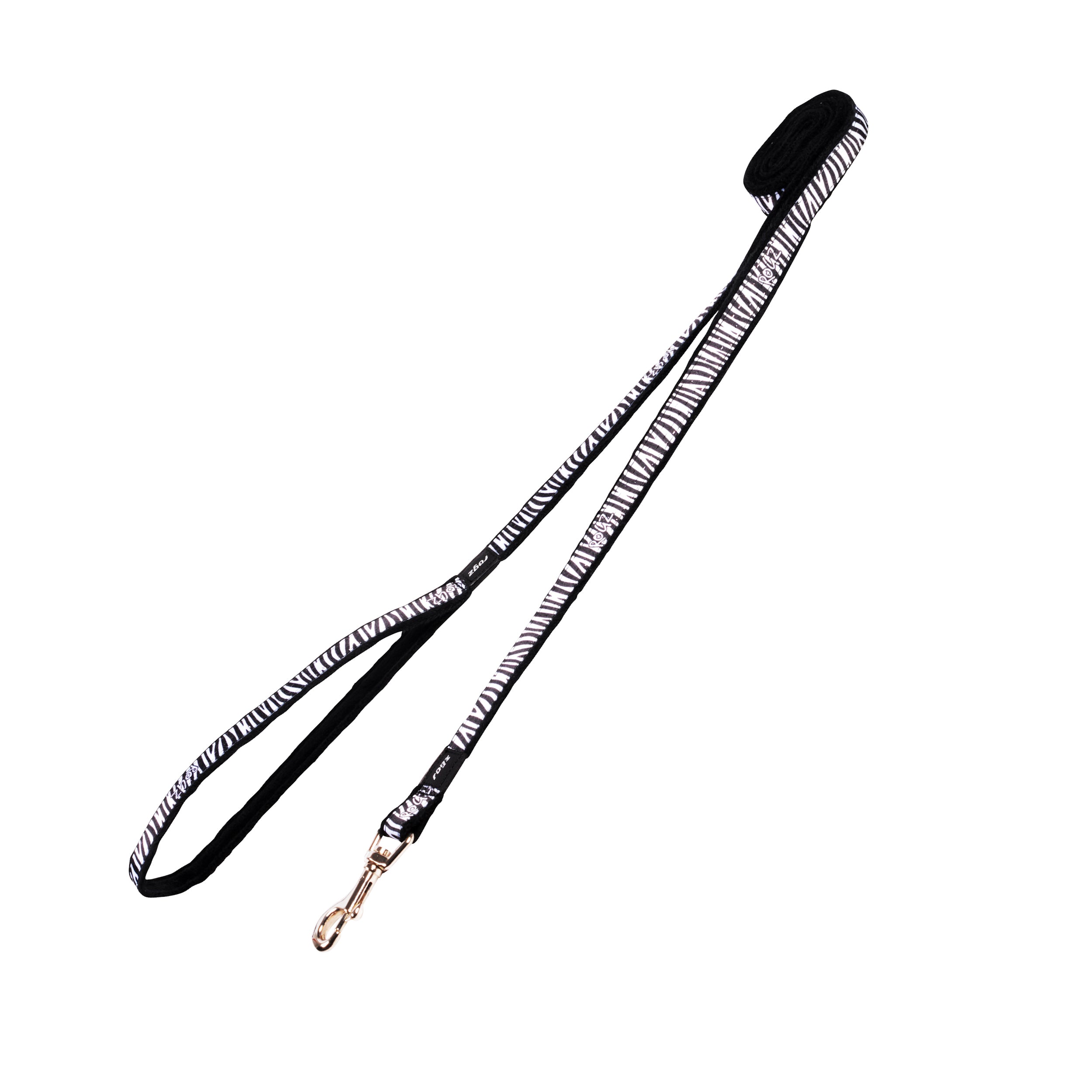 Small Dogs Safari Fashion Classic Leash Medium- Zebra