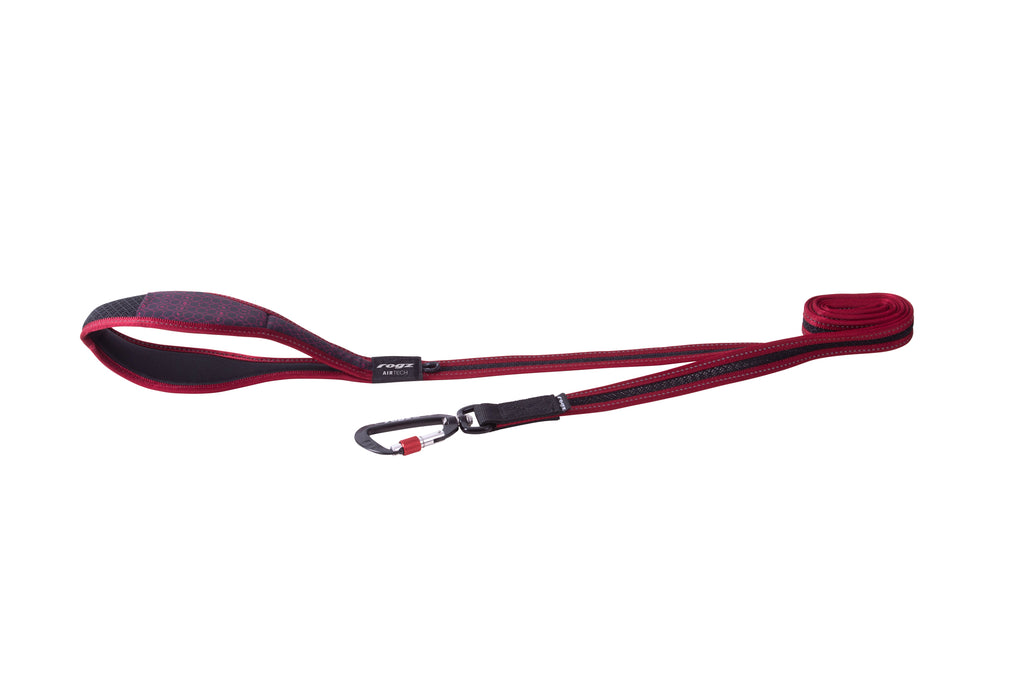 AirTech Classic Dog Leash Medium- Rock Red