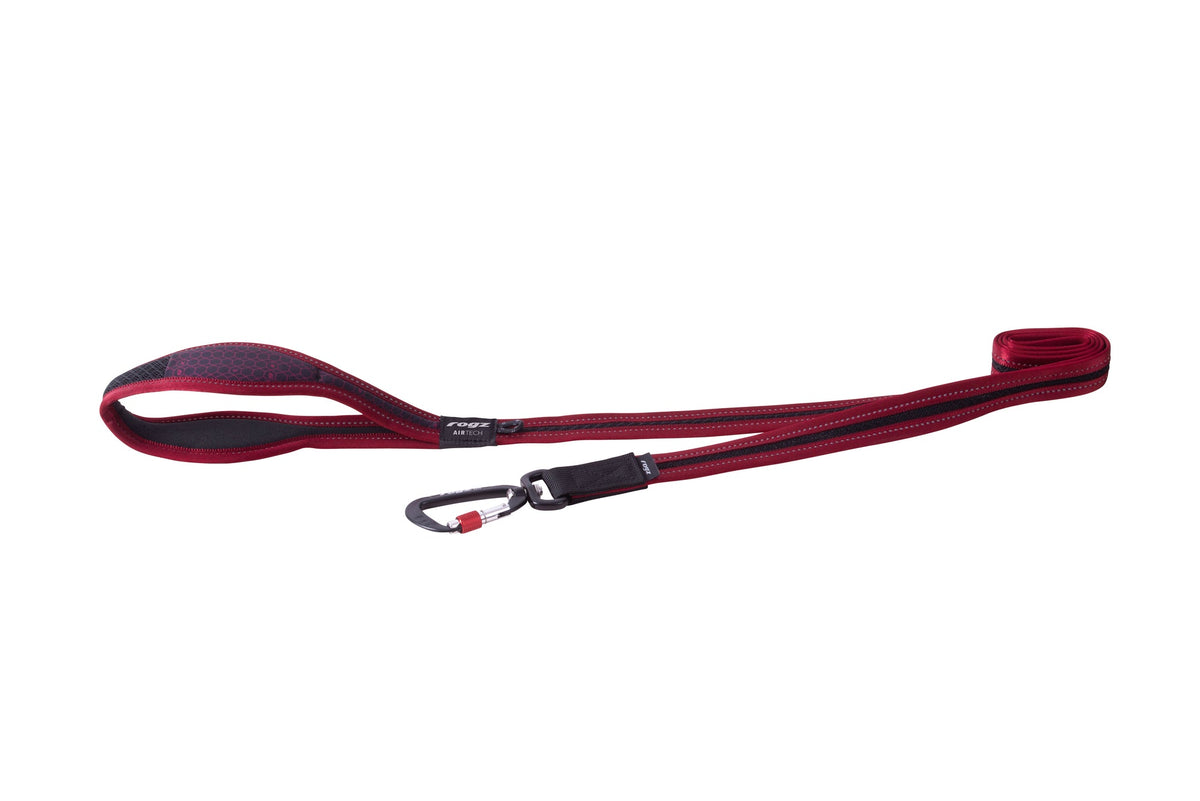 AirTech Classic Dog Leash Large- Rock Red