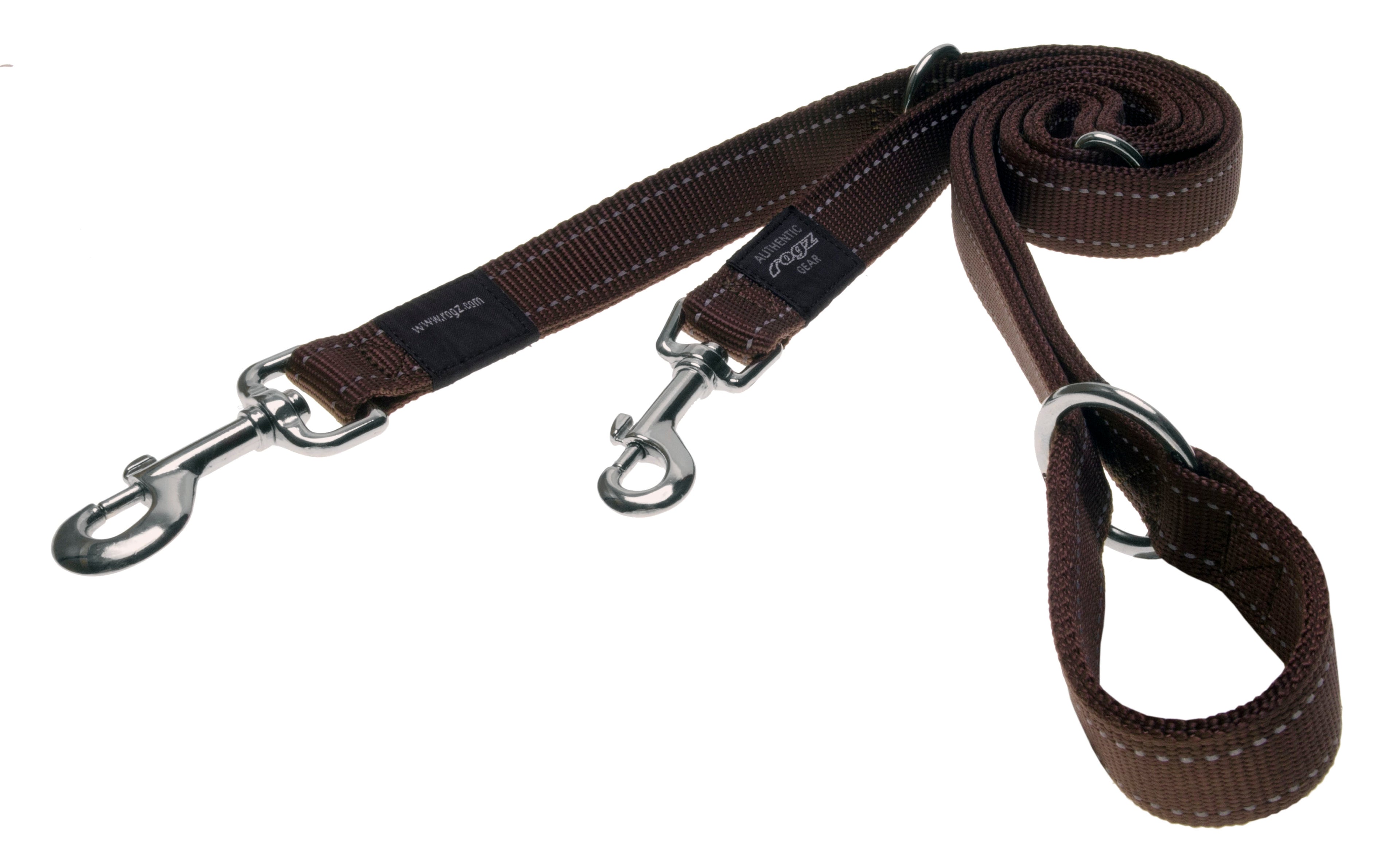 Multi Purpose Leash Large- Chocolate Brown