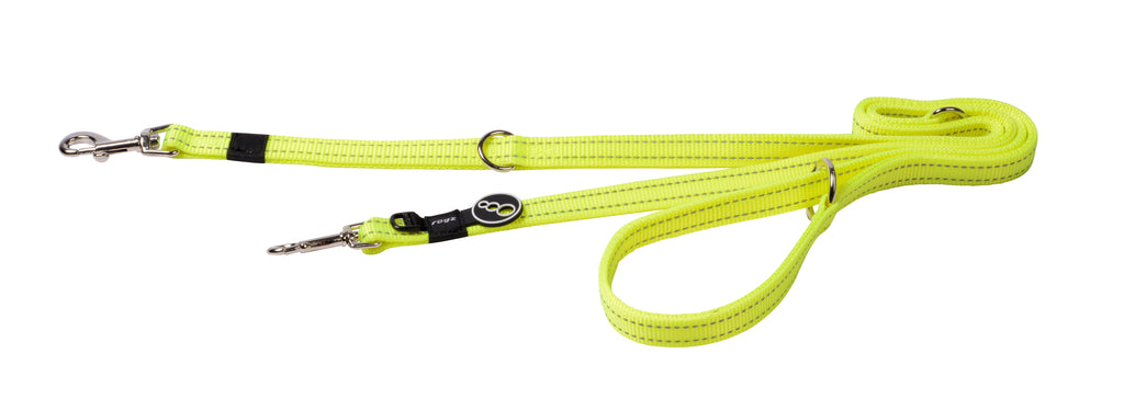 Multi Purpose Leash Medium- Dayglo Yellow