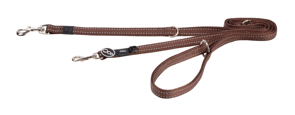 Multi Purpose Leash Medium- Chocolate Brown
