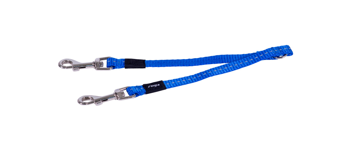 Double Split Leash Small- Blue