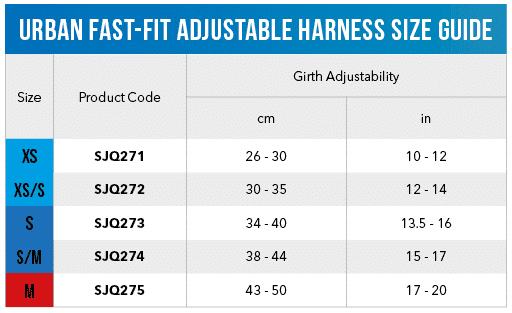Rogz Urban Fast Fit Adjustable Harness