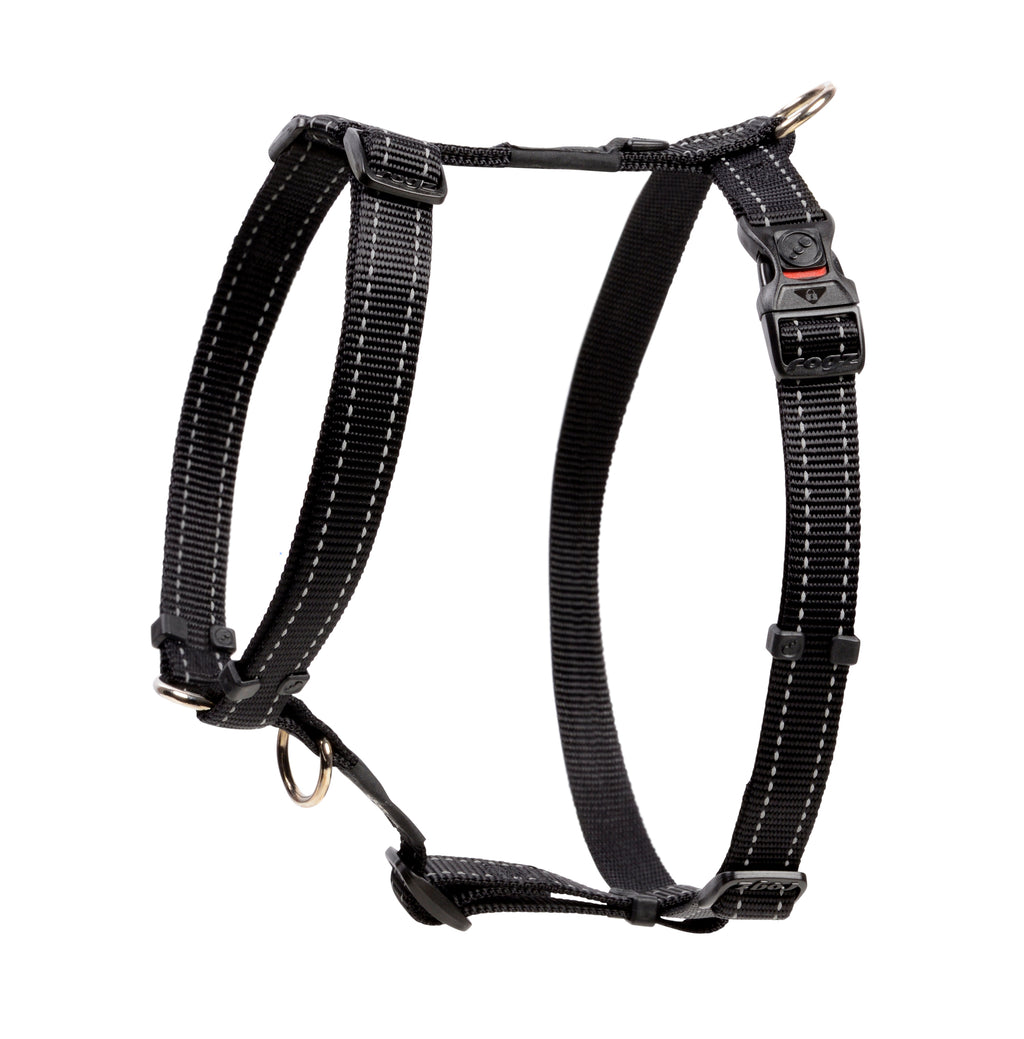 Classic Dog H-Harness Large- Black