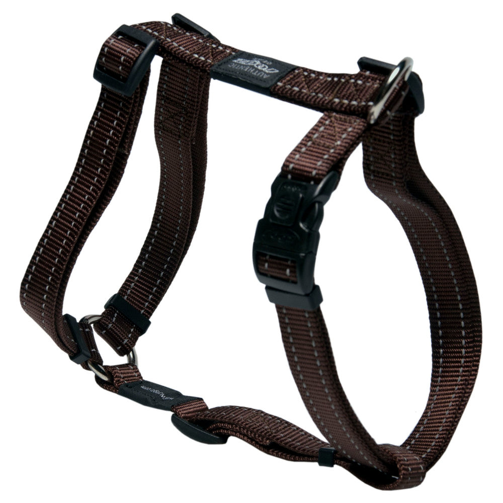 Classic Dog H-Harness Large- Chocolate Brown