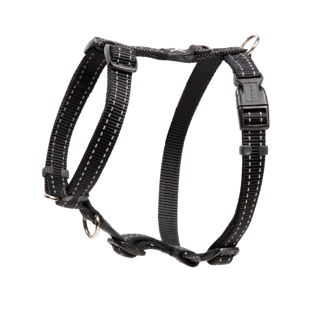 Classic Dog H-Harness Medium- Black
