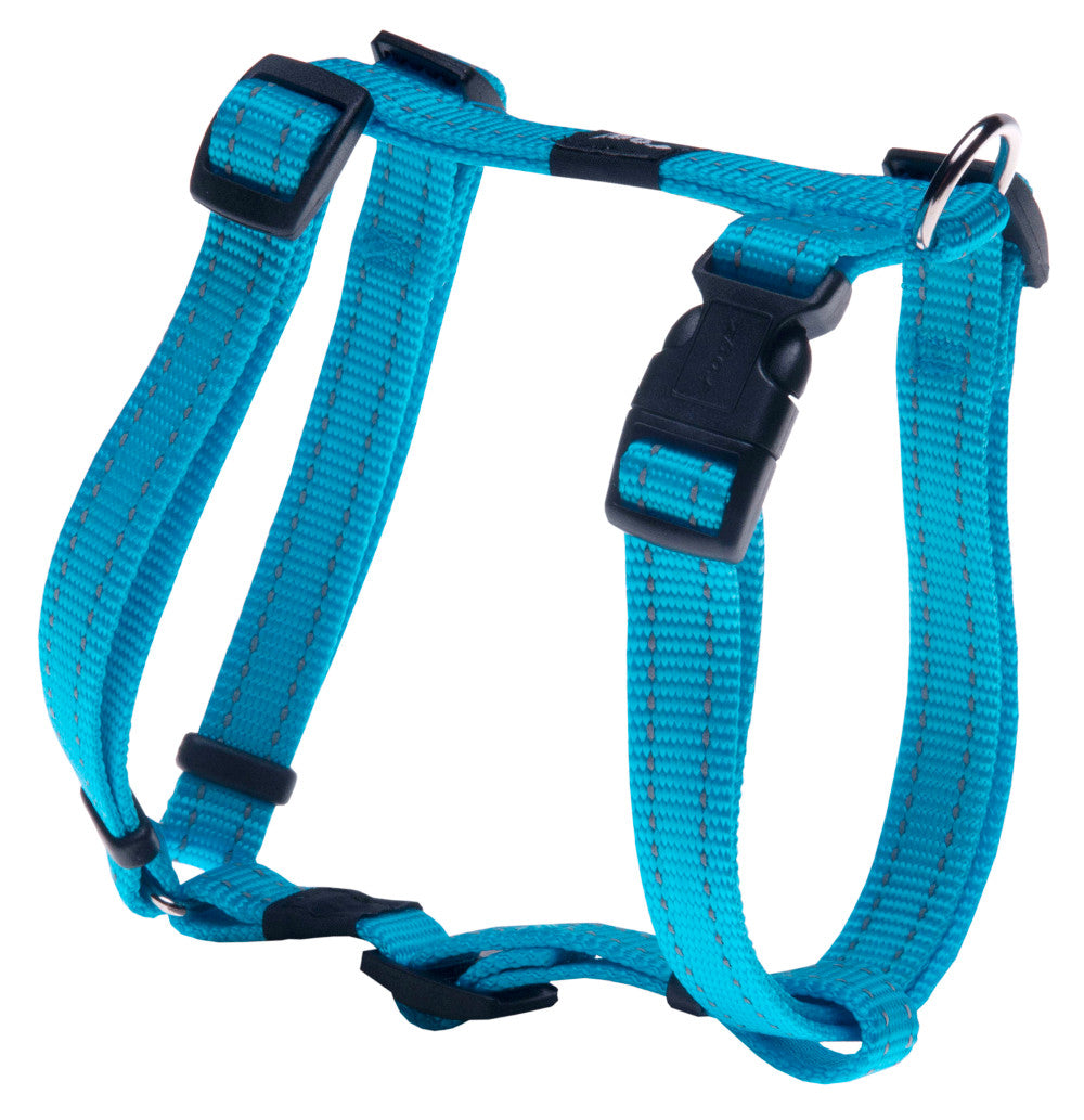 Classic Dog H-Harness Medium- Turquoise