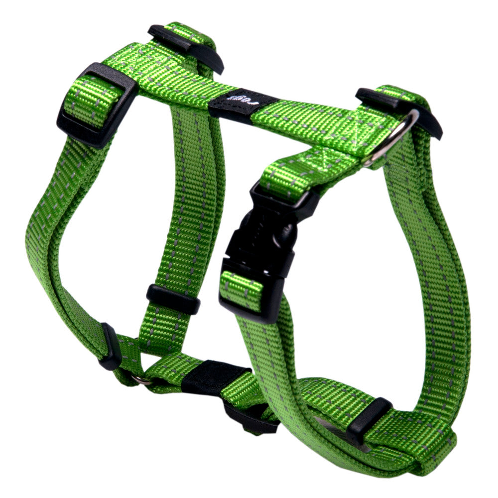 Classic Dog H-Harness Medium- Lime