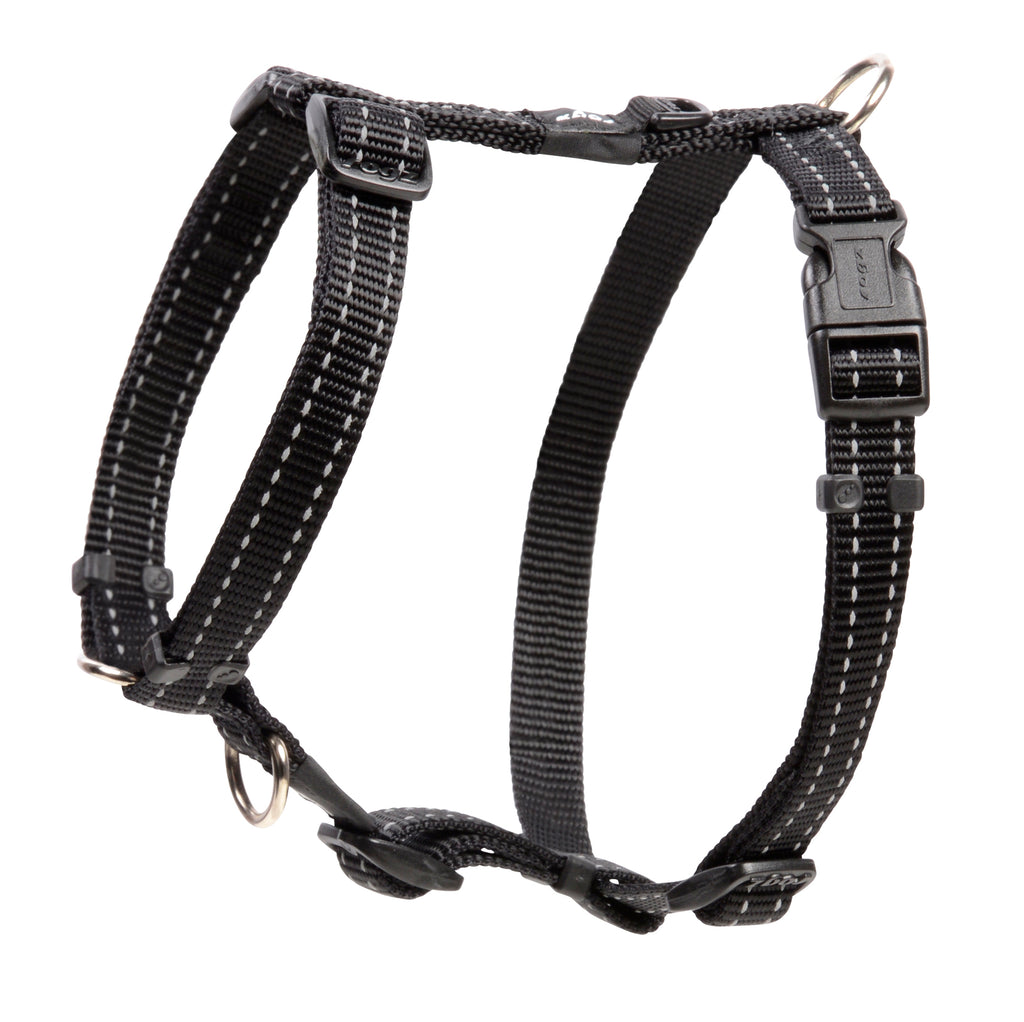 Classic Dog H-Harness Small- Black