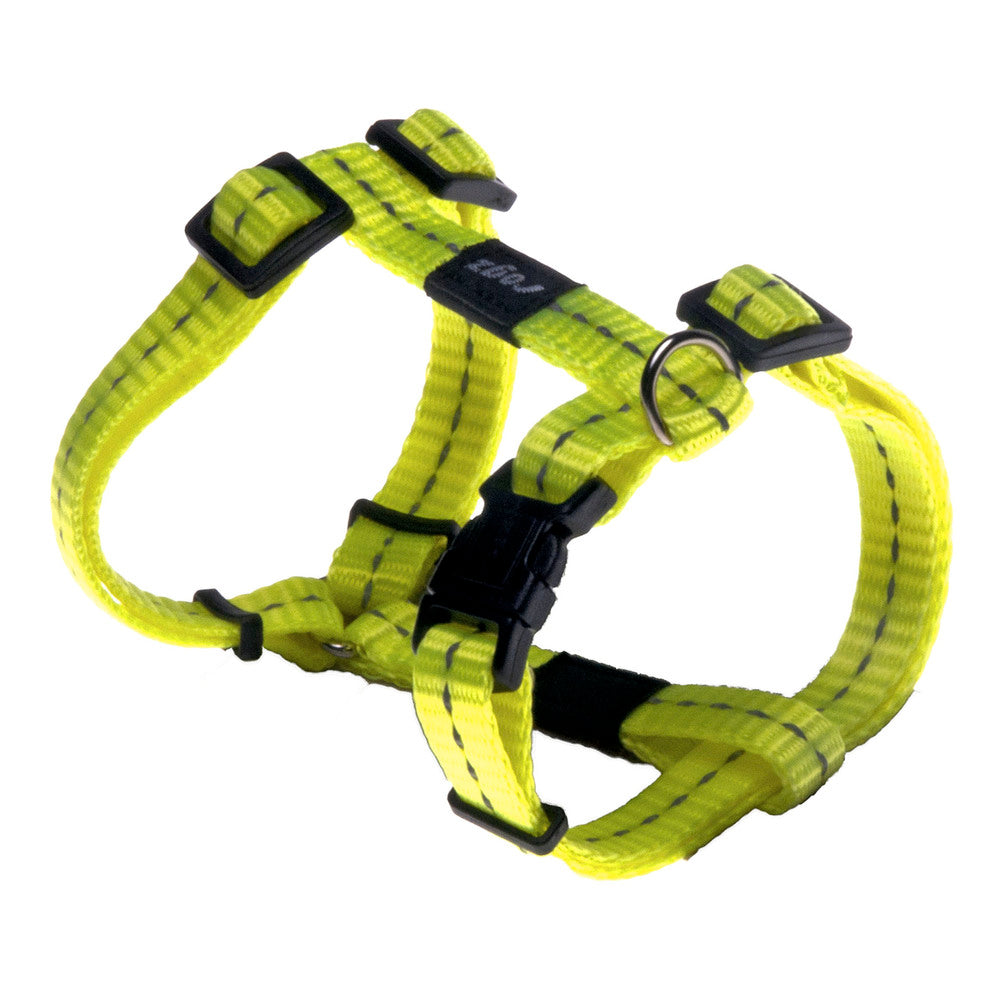 Classic Dog H-Harness Small- Dayglo Yellow