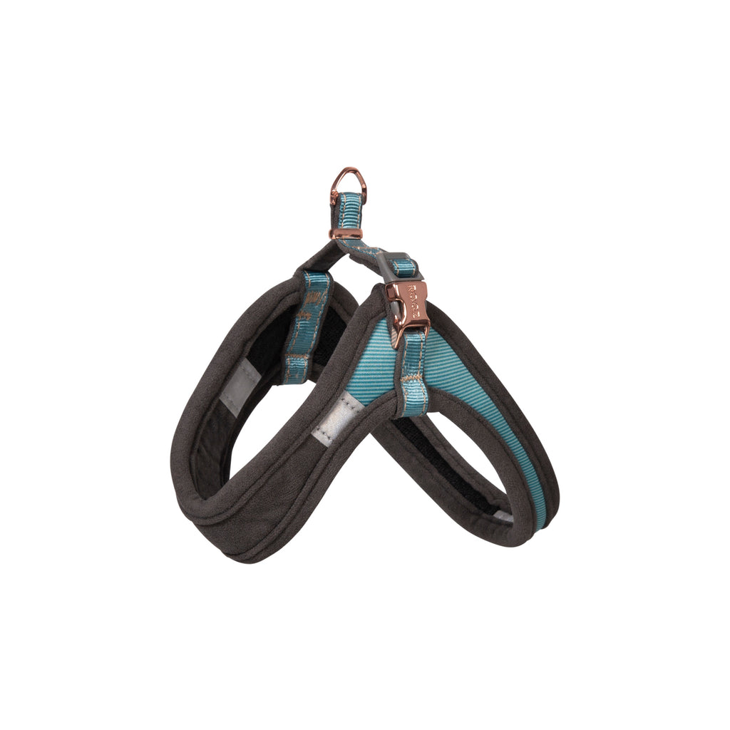 Rogz Urban Fast Fit Adjustable Harness X SMALL/ SMALL fits chest 12-14in- Turquoise Moon